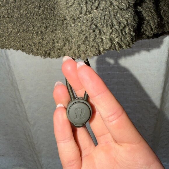 Lululemon Olive Fleece Zip up - Picture 2 of 5